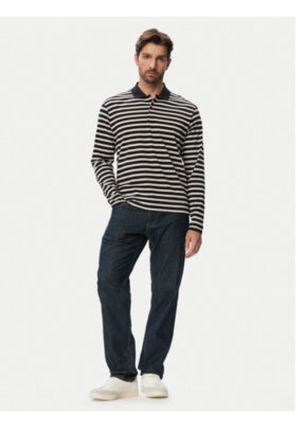 Jack & Jones Polo 12295163 Czarny Regular Fit. Typ kołnierza: polo. Kolor: czarny. Materiał: bawełna