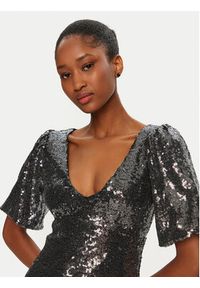 Rinascimento Sukienka koktajlowa CFC0019737002 Srebrny Regular Fit. Kolor: srebrny. Materiał: syntetyk. Styl: wizytowy #3