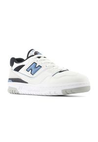 Buty unisex New Balance BB550ESF – białe. Okazja: na co dzień. Kolor: biały. Materiał: skóra. Szerokość cholewki: normalna #3
