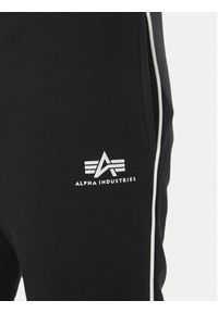 Alpha Industries Spodnie dresowe Small Logo 156374 Czarny Regular Fit. Kolor: czarny. Materiał: bawełna #4