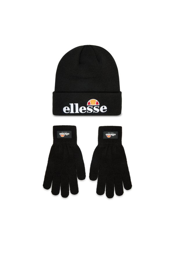 Zestaw Czapka i Rękawiczki Ellesse Velly And Bubb Gift Pk SAAZ0783011 Black. Kolor: czarny. Materiał: materiał