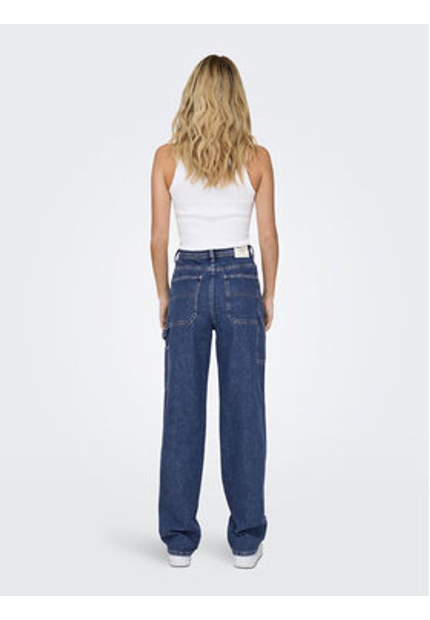 only - ONLY Jeansy 15271792 Niebieski Straight Fit. Kolor: niebieski