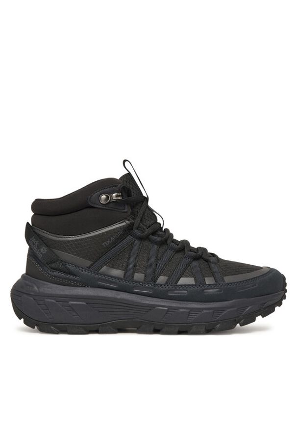 Jack Wolfskin Trekkingi Wild Hike Texapore Mid W Czarny. Kolor: czarny. Materiał: materiał