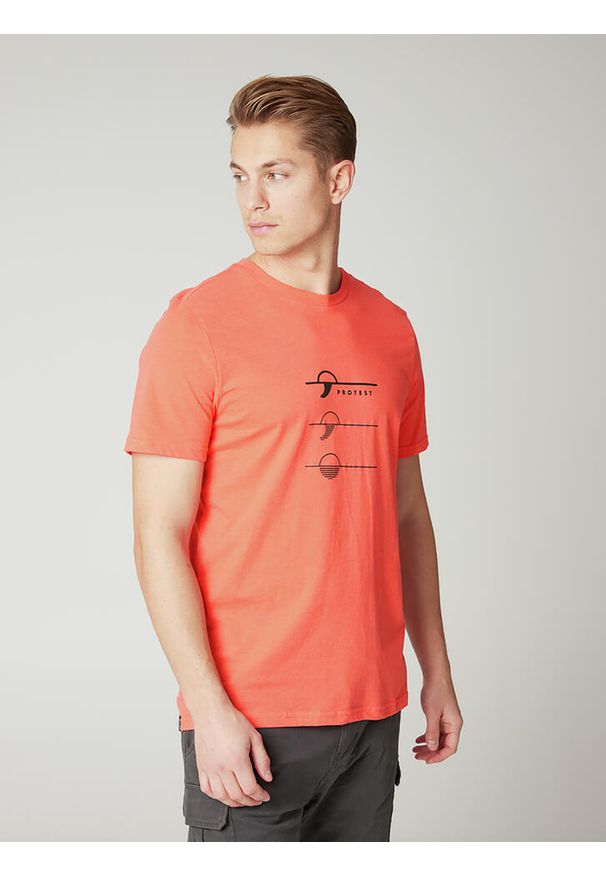 Koszulka męska Protest PRTARMANN. Kolor: pomarańczowy. Sport: turystyka piesza