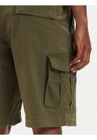 TOMMY HILFIGER - Tommy Hilfiger Szorty materiałowe Twill Cargo MW0MW42350 Khaki Relaxed Fit. Kolor: brązowy. Materiał: bawełna #3