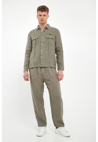 Aeronautica Militare - Koszula męska lniana AERONAUTICA MILITARE. Materiał: len #3