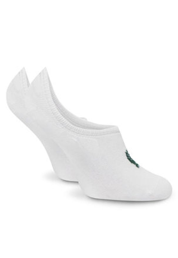 Lacoste Zestaw 3 par niskich skarpet unisex RA7872 Biały. Kolor: biały. Materiał: materiał, bawełna