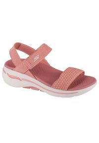 skechers - Sandały damskie, Go Walk Arch Fit Sandal - Polished. Kolor: różowy