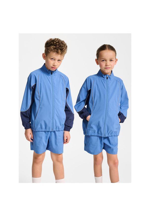 Dziecięca bluza dresowa zapinana na zamek Hummel. Kolor: niebieski. Materiał: dresówka