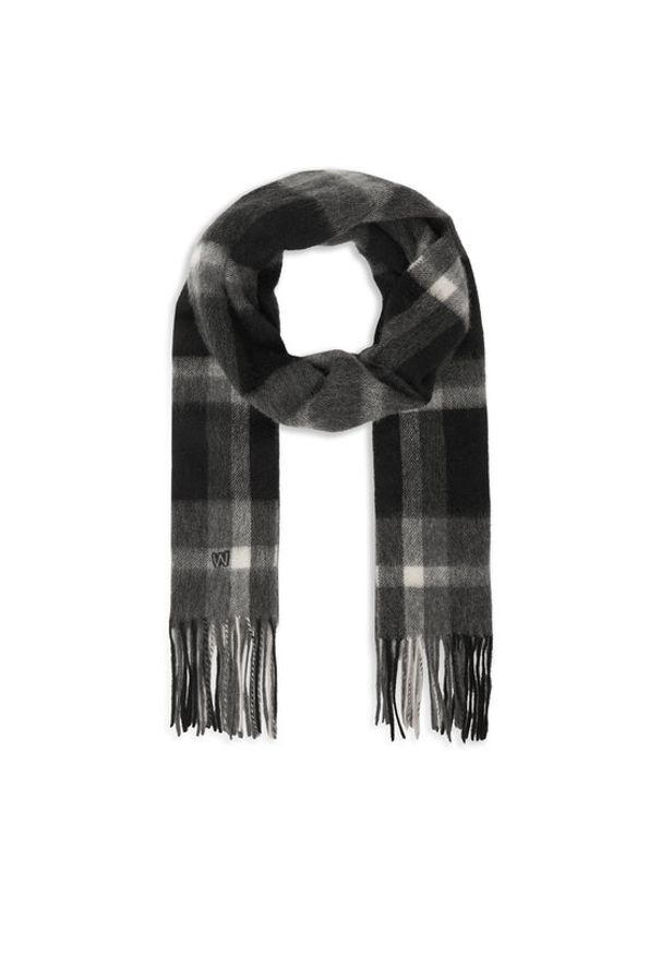 Weekend Max Mara Szalik Catone 2525546015 Czarny. Kolor: czarny. Materiał: materiał, kaszmir