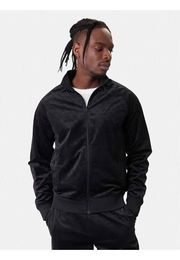 Guess Bluza Z6RQ01 KD612 Czarny Regular Fit. Kolor: czarny. Materiał: syntetyk