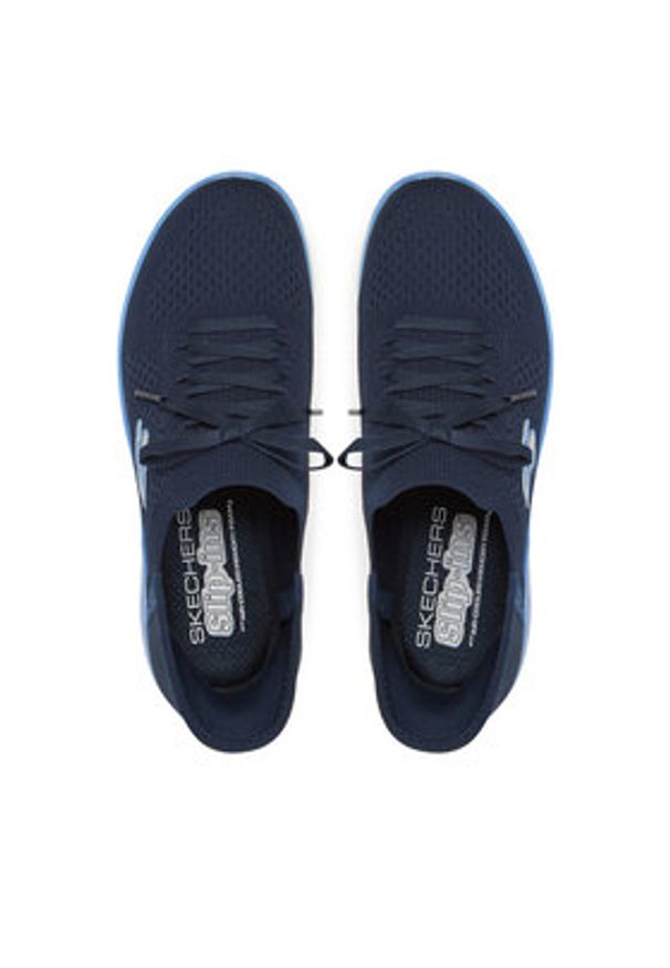 skechers - Skechers Sneakersy Summits-New Daily 150263/NVBL Granatowy. Kolor: niebieski. Materiał: materiał