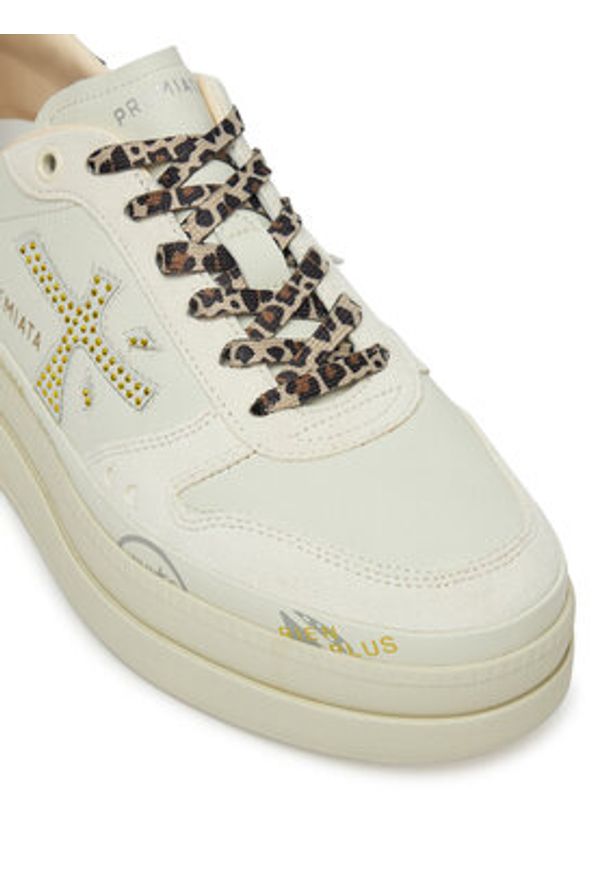 Premiata Sneakersy Micol Var 6794 Écru. Materiał: skóra