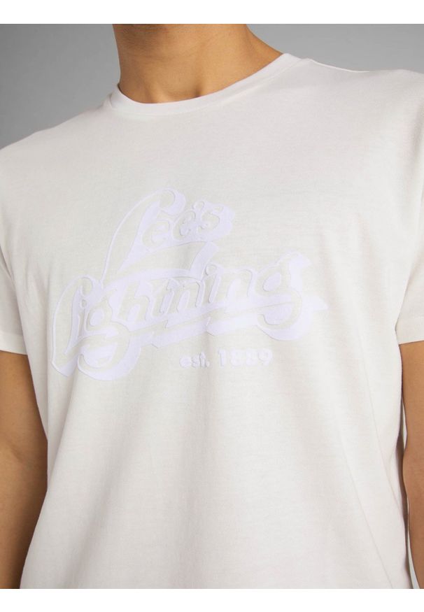 Lee - LEE SS TONAL GRAPHIC TEE MĘSKI T-SHIRT WHITE CANVAS L62WETRR 112114877