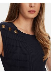 Guess Bluzka W5YR12 Z0130 Granatowy Regular Fit. Kolor: niebieski. Materiał: syntetyk #4
