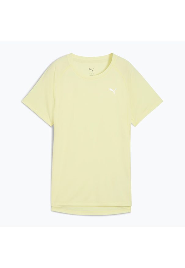 Puma - Koszulka do biegania damska PUMA Run Velocity Tee Poly. Kolor: żółty. Sport: bieganie