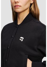 Karl Lagerfeld - KARL LAGERFELD Сzarny damski bomber Ikon Patch Buttons, Rozmiar S. Kolor: czarny #2