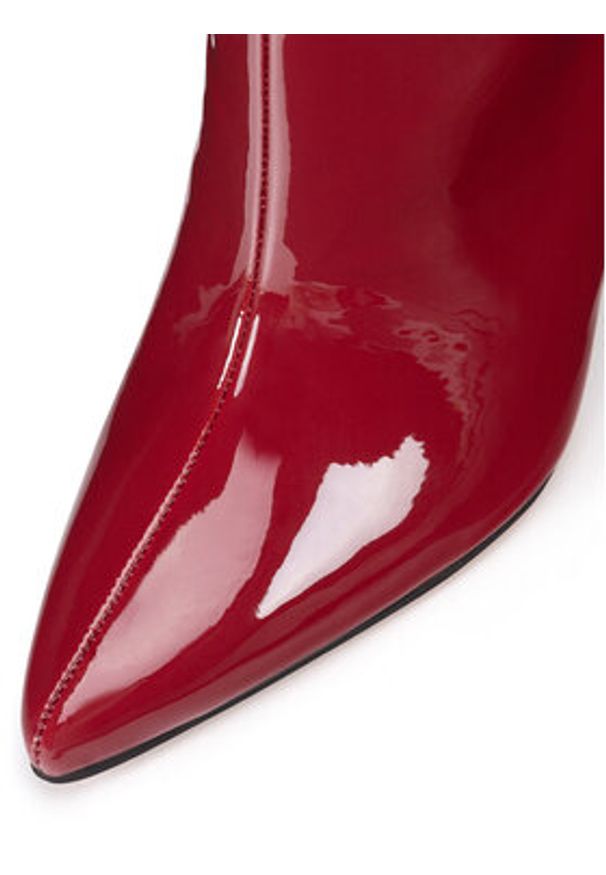 Nine West Kozaki SJ3645-1 Czerwony. Kolor: czerwony. Materiał: materiał