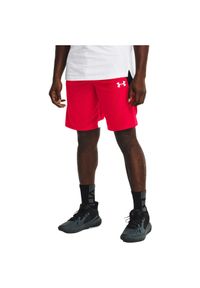 Spodenki koszykarskie męskie Under Armour Baseline 10In. Kolor: czerwony. Sport: koszykówka