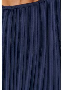 DKNY - Dkny - Sukienka. Kolor: niebieski. Materiał: tkanina. Typ sukienki: rozkloszowane, plisowane. Długość: mini #5