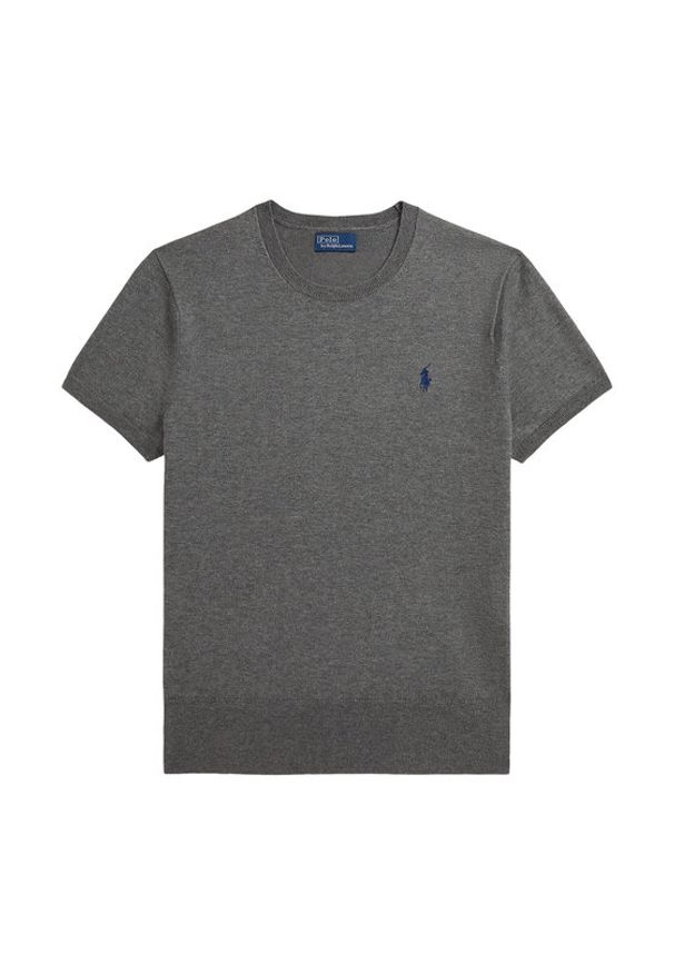 Polo Ralph Lauren T-Shirt 211971872006 Szary Regular Fit. Typ kołnierza: polo. Kolor: szary. Materiał: bawełna