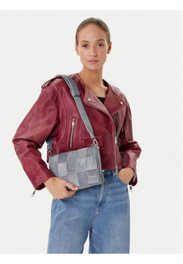 Desigual Torebka Yoko 25SAXP47 Szary. Kolor: szary. Materiał: skórzane