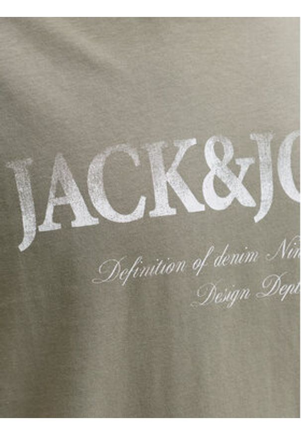 Jack & Jones T-Shirt Evin 12290173 Szary Regular Fit. Kolor: szary. Materiał: bawełna