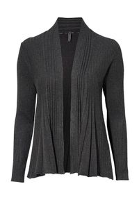 Freequent Sweter Claudisse ciemny szary melanż female szary M (40). Kolor: szary. Materiał: dzianina, prążkowany. Długość: krótkie. Wzór: melanż #1