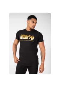 GORILLA WEAR - Classic Koszulka - Czarny/Złoty - 2XL. Kolor: żółty, wielokolorowy, czarny. Sport: fitness