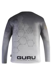 GURU - Koszulka Wędkarska Przeciwsłoneczna Guru Hexagon Cool Shirt Upf 50+. Kolor: szary. Długość rękawa: długi rękaw #2