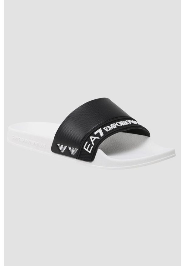 EA7 Emporio Armani - EA7 EMPORIO ARMANI Czarne klapki, Rozmiar 41. Kolor: biały