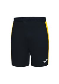 Spodenki do piłki nożnej męskie Joma Maxi. Kolor: czarny, żółty, wielokolorowy. Sport: piłka nożna