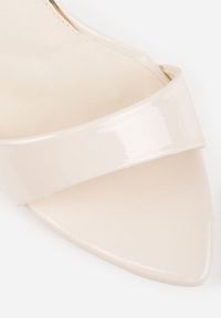 Renee - Beżowe Lekkie Sandały VICES na Szpilce Zapinane na Sprzączkę Hekis. Okazja: na co dzień, na imprezę. Zapięcie: sprzączka. Kolor: beżowy. Materiał: jeans. Obcas: na szpilce. Styl: casual, elegancki, klasyczny #5