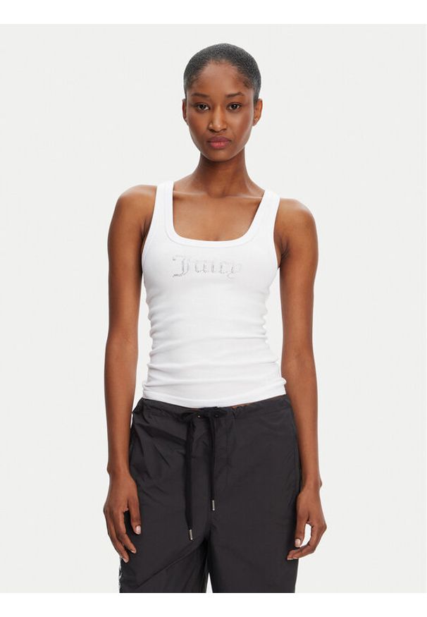 Juicy Couture Top Racer JCWLV125305 Różowy Slim Fit. Kolor: różowy. Materiał: bawełna