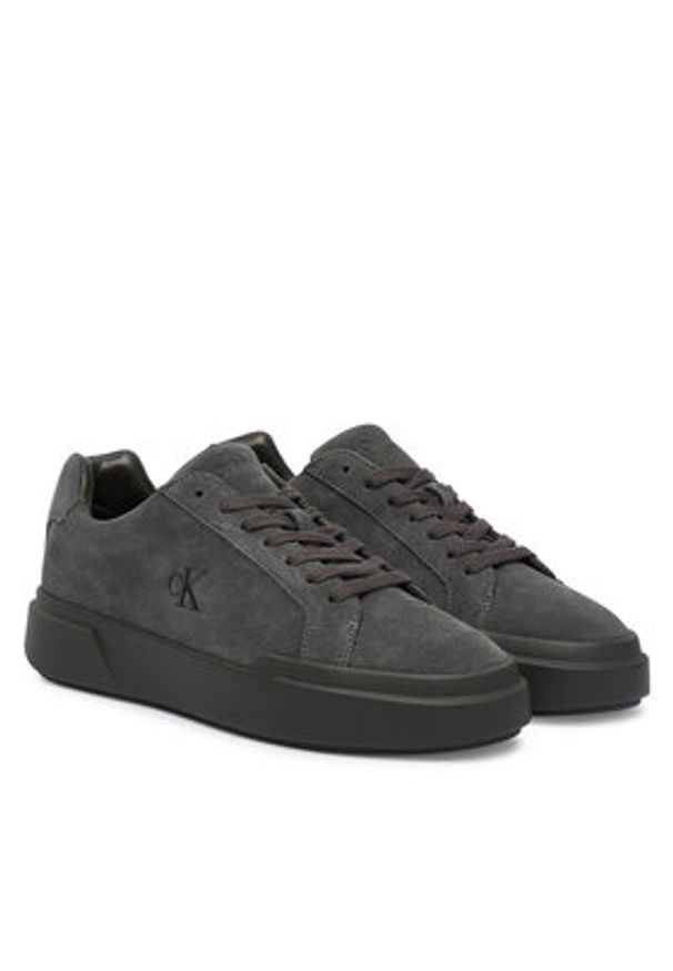 Calvin Klein Sneakersy Chunky Cupsole Lace Up Su Ml YW0YW01949 Szary. Kolor: szary. Materiał: skóra, zamsz