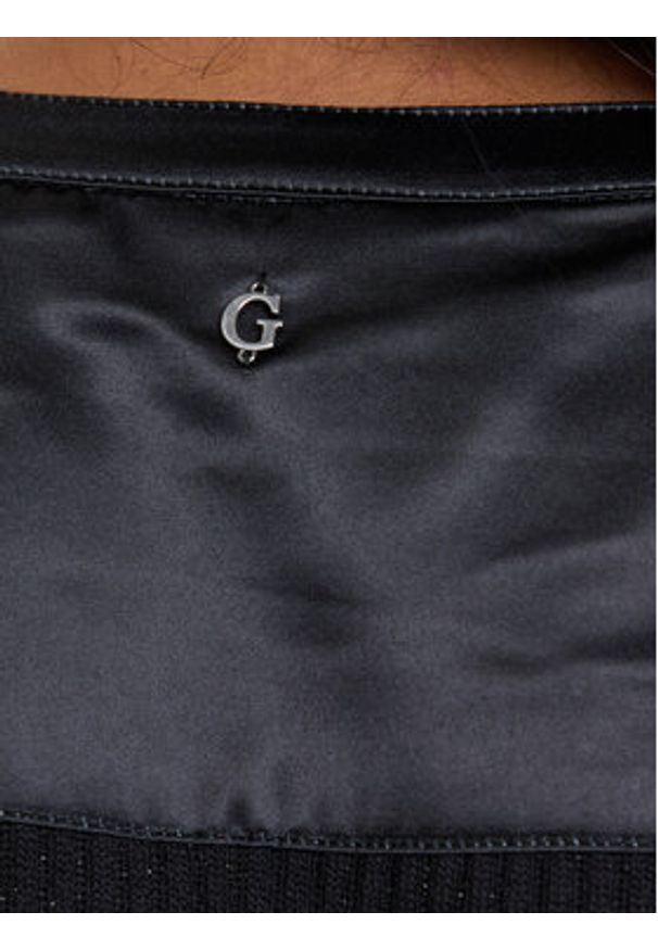 Guess Sweter W5BP15 K1162 Czarny Regular Fit. Kolor: czarny. Materiał: syntetyk