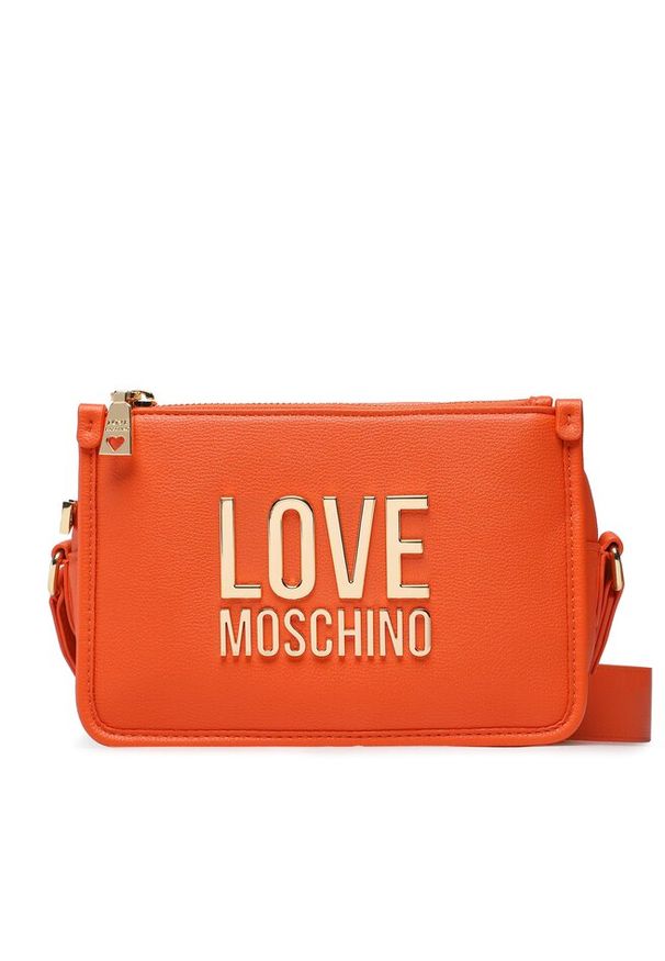 Love Moschino - Torebka LOVE MOSCHINO. Kolor: pomarańczowy
