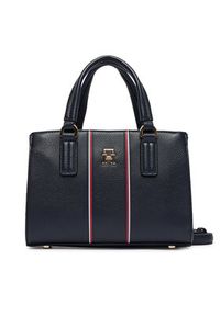 TOMMY HILFIGER - Tommy Hilfiger Torebka Th Daily Mini Tote Corp AW0AW18642 Granatowy. Kolor: niebieski. Materiał: skórzane #2