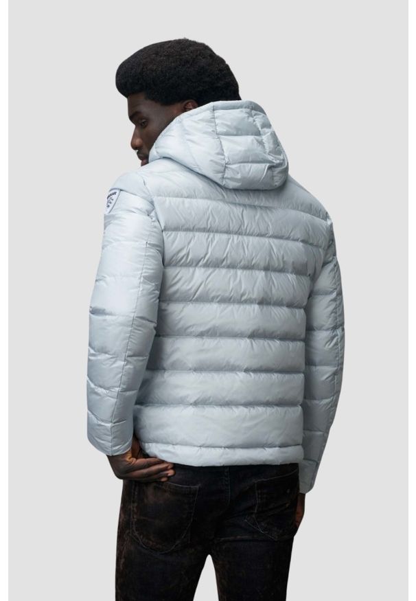 Blauer USA - BLAUER Błękitna kurtka męska Acton Short Jackets, Rozmiar XL. Kolor: niebieski. Materiał: poliamid