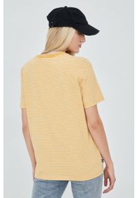 Superdry t-shirt bawełniany kolor żółty. Kolor: żółty. Materiał: bawełna #4