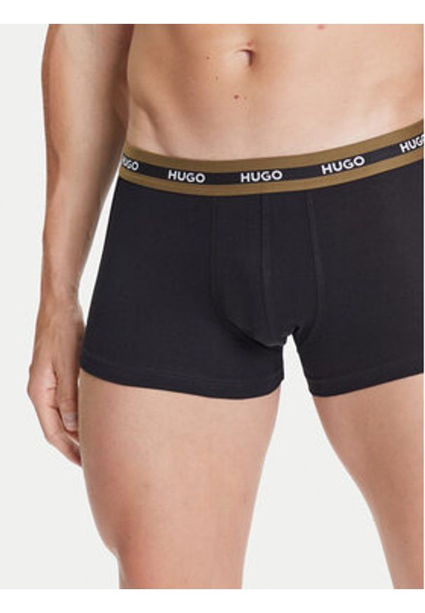 Hugo - HUGO Komplet 3 par bokserek 50492375 Czarny. Kolor: czarny. Materiał: bawełna