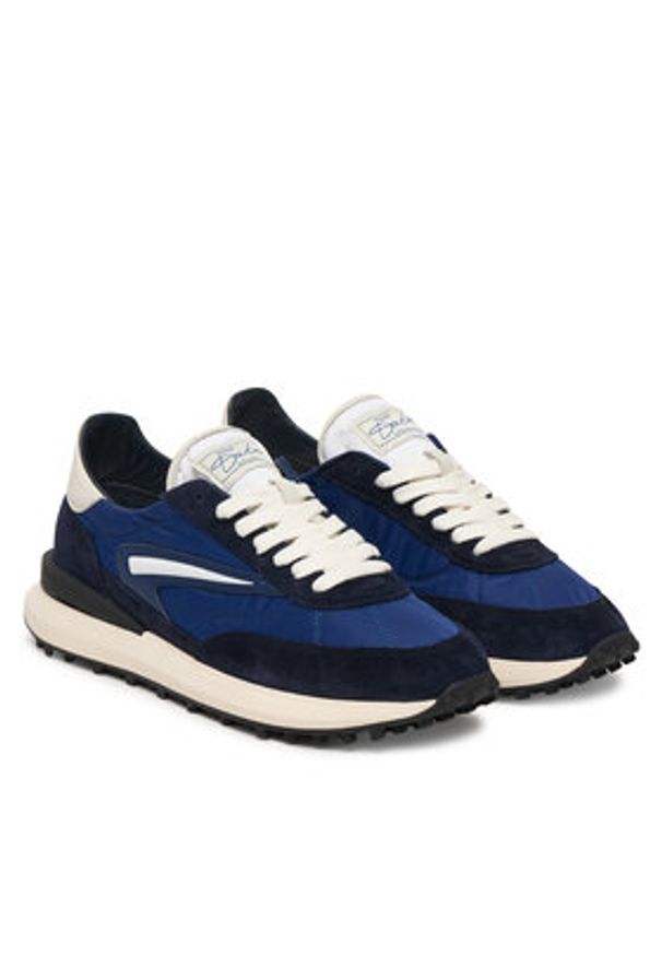 D.A.T.E. Sneakersy Athleta M441-AT-NY Granatowy. Kolor: niebieski. Materiał: zamsz, skóra