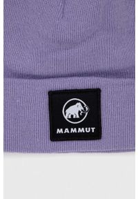 Mammut czapka Fedoz kolor fioletowy z cienkiej dzianiny. Kolor: fioletowy. Materiał: dzianina #3
