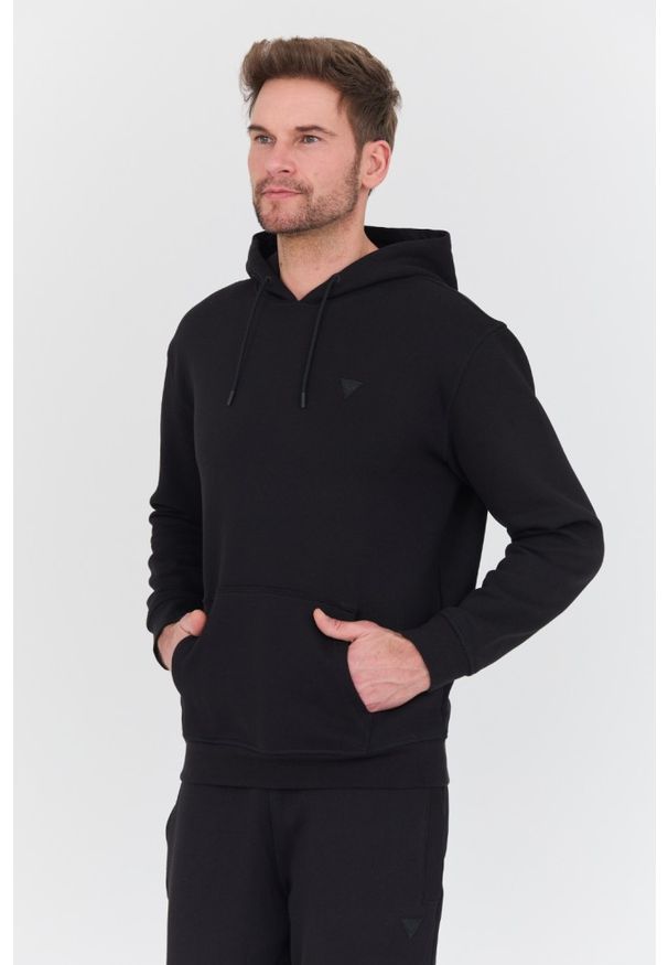 Guess - GUESS Czarna męska bluza Aldwin Hooded, Rozmiar XXL. Kolor: czarny