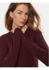 Guess Sweter Elinor W2YR30 Z2V62 Bordowy Regular Fit. Kolor: czerwony. Materiał: wiskoza #4