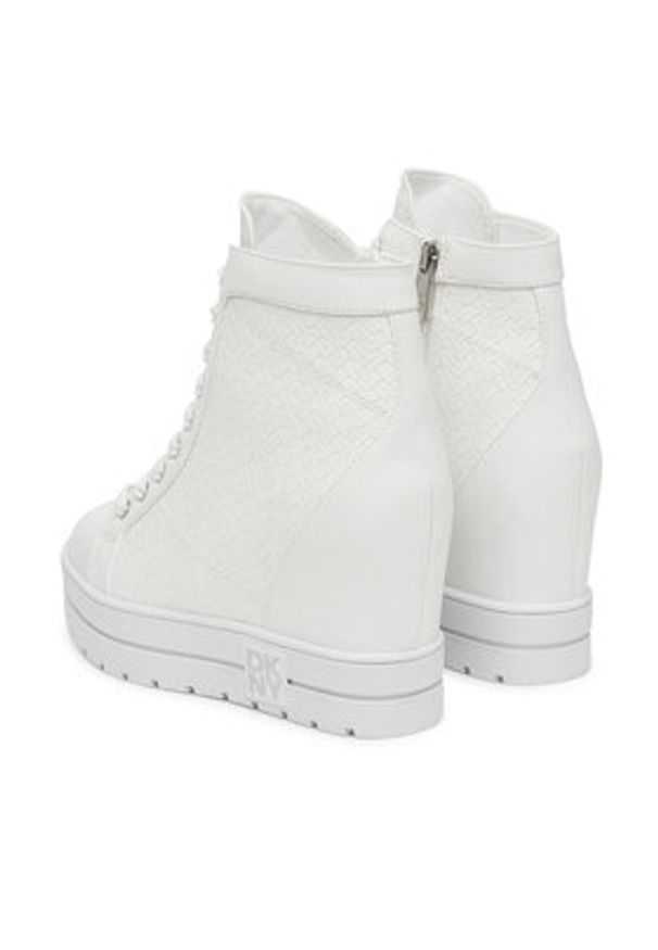 DKNY Sneakersy Clary K1603246 Biały. Kolor: biały. Materiał: skóra