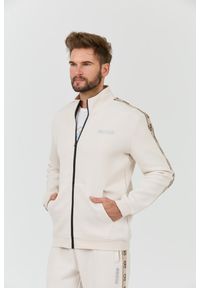 Guess - GUESS Beżowa męska bluza Mickey Full Zip, Rozmiar L. Kolor: beżowy #3