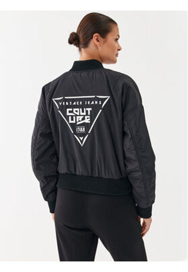 Versace Jeans Couture Kurtka bomber 73HAT408 Kolorowy Relaxed Fit. Materiał: syntetyk. Wzór: kolorowy