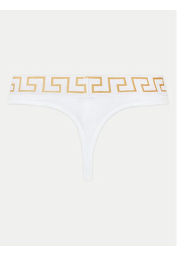 VERSACE - Versace Stringi AU100022 1A10011 Biały. Kolor: biały. Materiał: bawełna