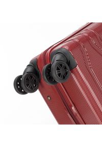 Wittchen - Zestaw walizek z polikarbonu tłoczonych. Kolor: czerwony. Materiał: guma #7